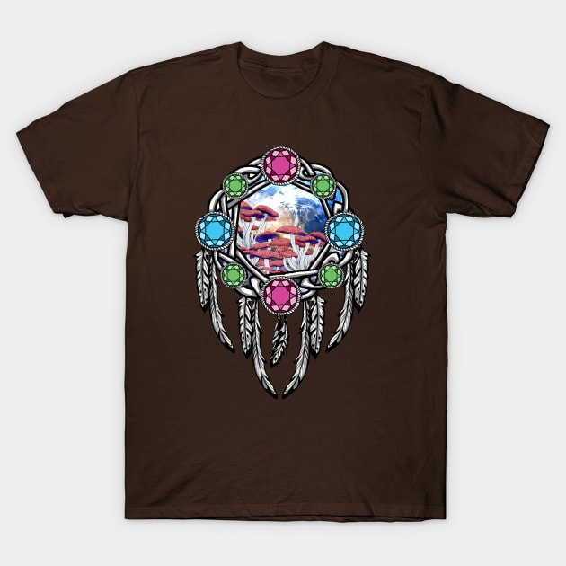 Bejeweled Mushroom T-Shirt by Astrablink7